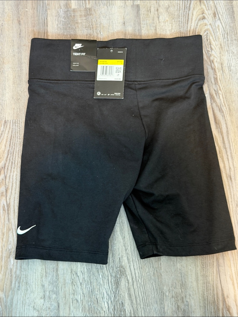 NWT Nike Black Performance Tight-Fit Cycling Shorts